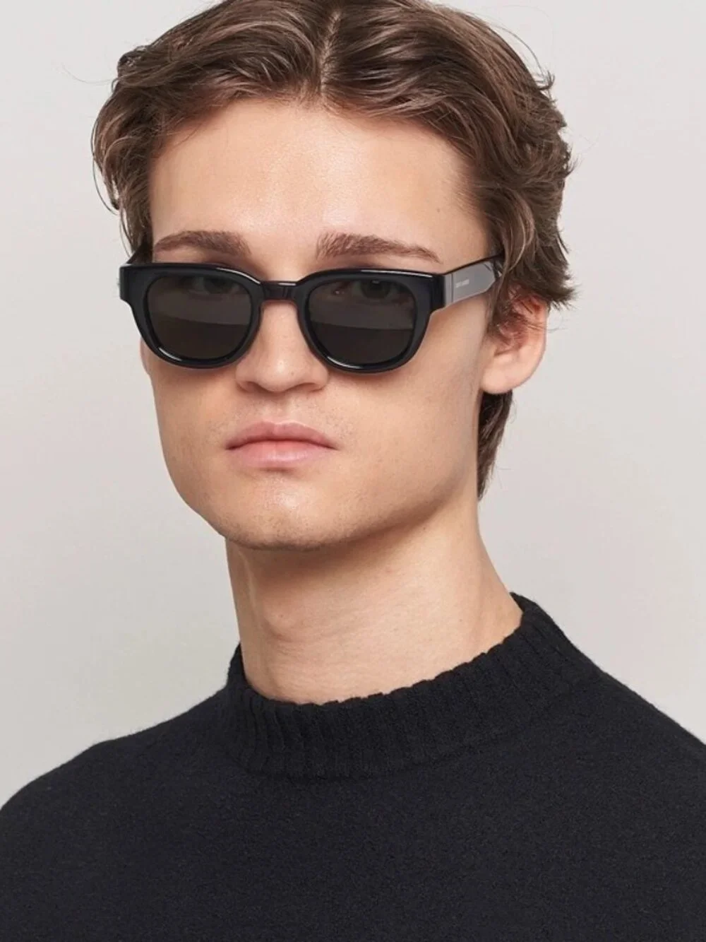 New Saint Laurent Black Round Unisex Sunglasses SL675 001